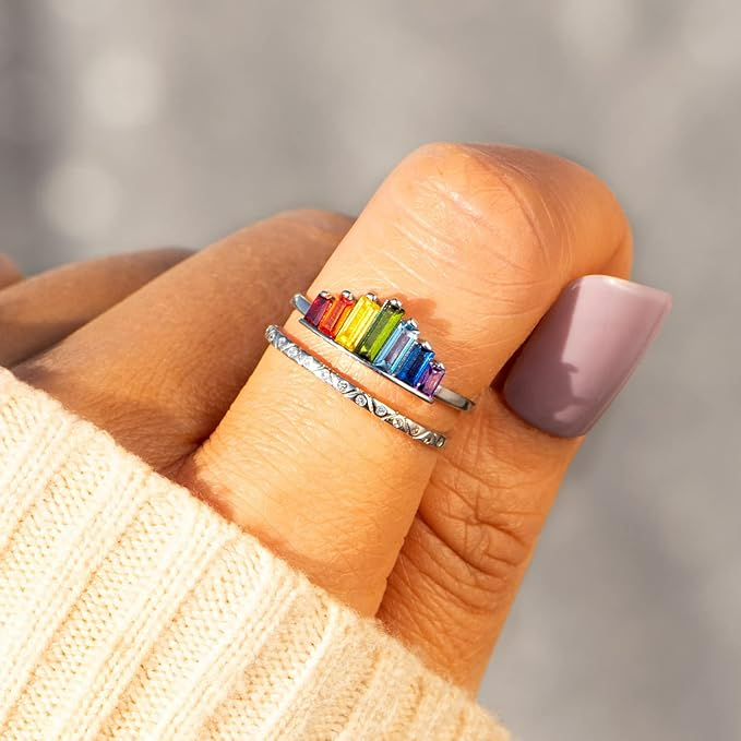 Rainbow® Crown Ring (size adjustable)