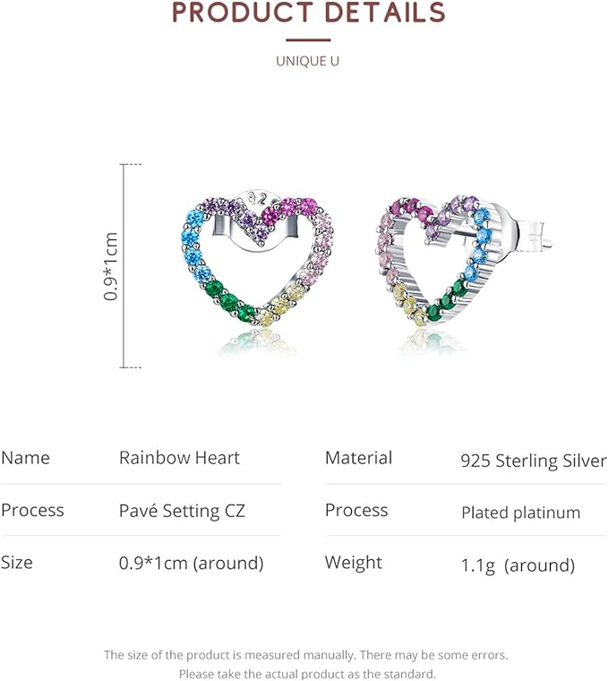 Rainbow® Heart Earrings