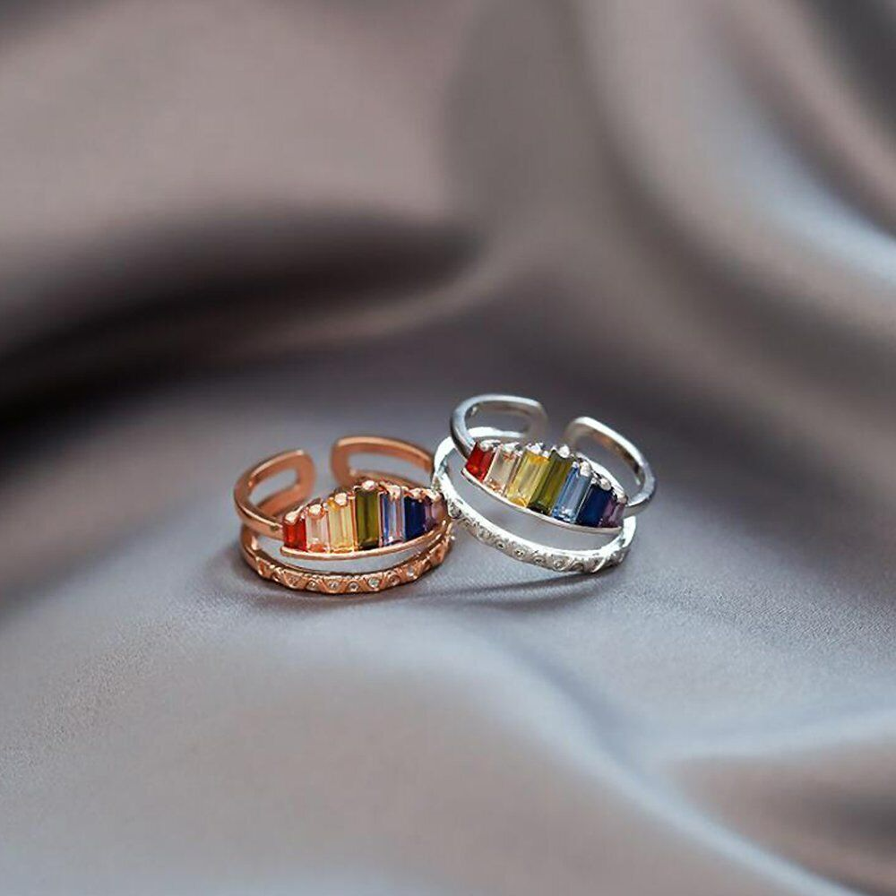 Rainbow® Crown Ring (size adjustable)