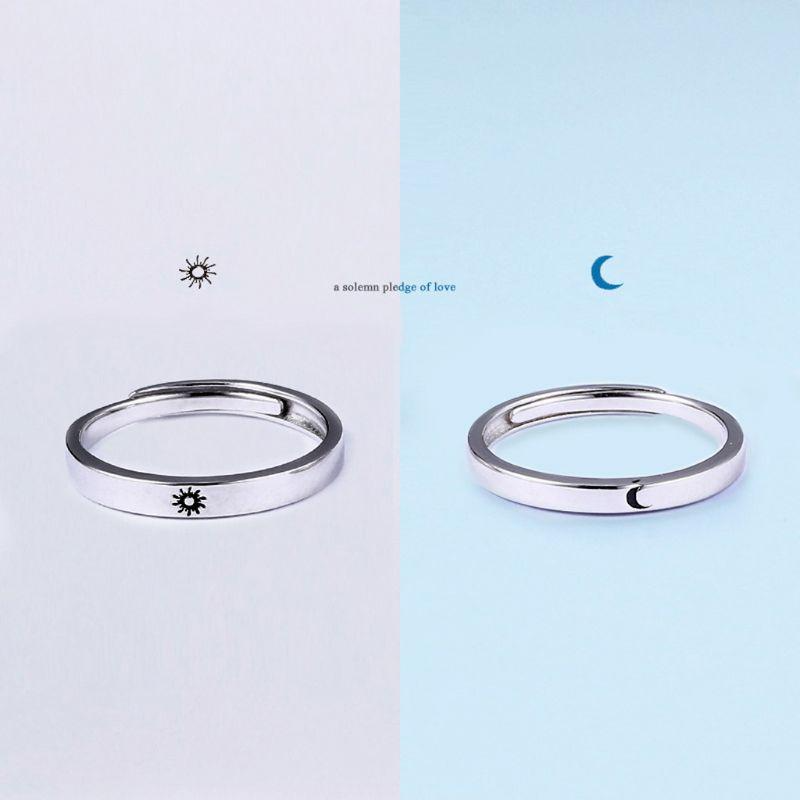 Lavender Silver Forever Ring Set (adjustable size)
