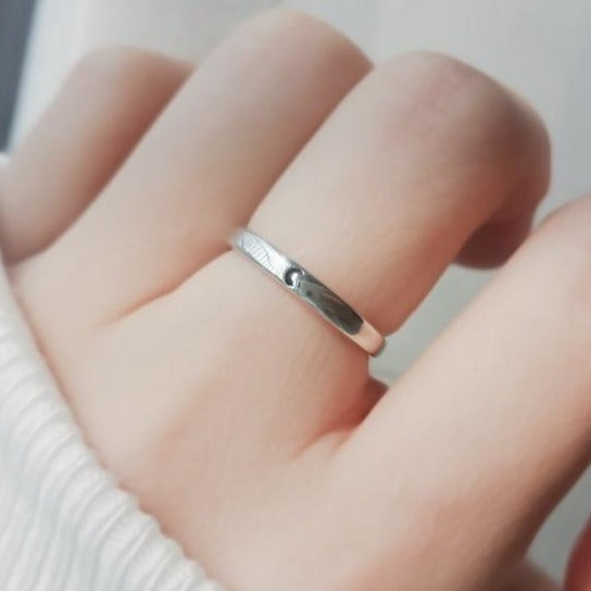 Riley Watson Jewellery Silver Forever Ring Set (adjustable size) Moon (adjustable size) by Riley Watson | Riley Watson Jewellery