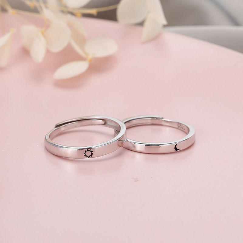 Thistle Silver Forever Ring Set (adjustable size)