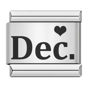 Italian Charm - Silver Month 12