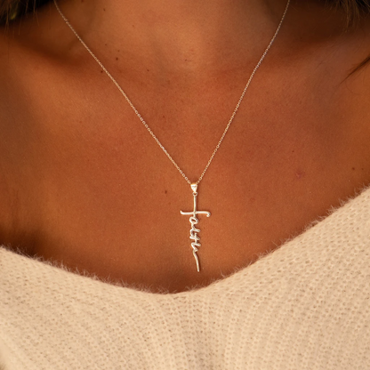 Sienna Faith Cross Necklace.